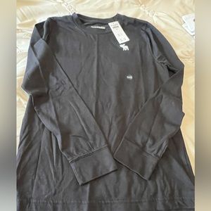 Brand new black long sleeve Abercrombie t shirt with tags